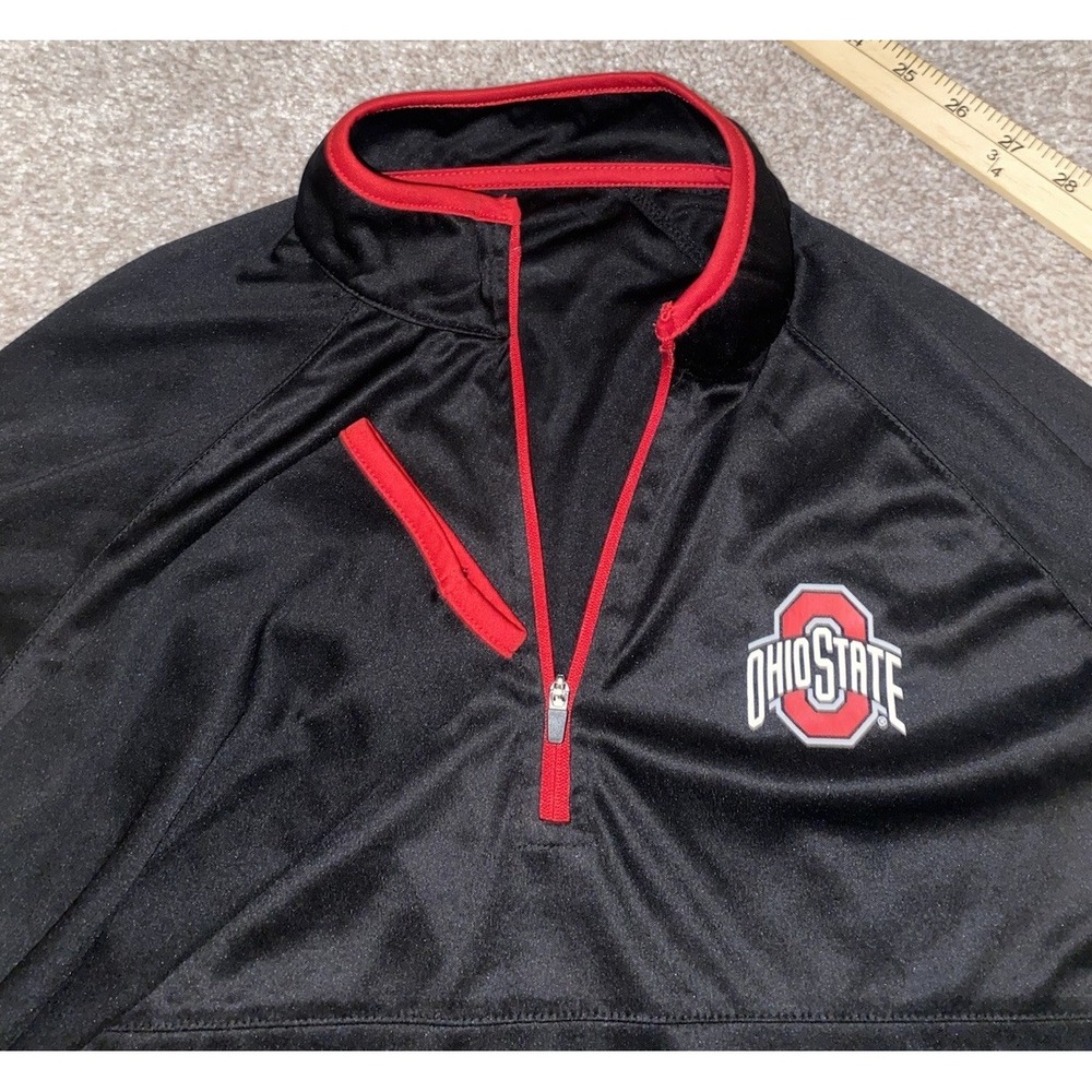 Ohio State University Buckeyes Performance Quarter Zip Mens Medium NCAA Black